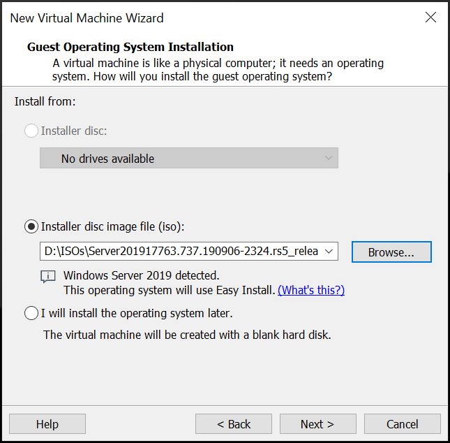 How To Install Windows Server 2019 In A Vm With Vmware 3529