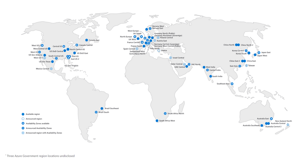 Understanding azure regions availability zones and paired regions
