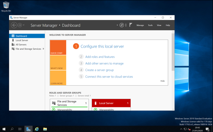 How to install Windows Server 2019 in a VM with VMWare